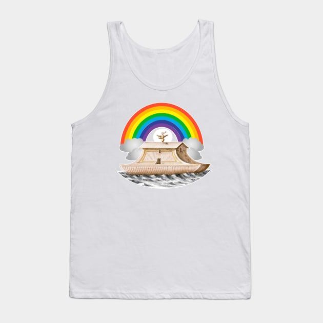 Rainbow Flood Noah's Ark Tank Top by Marccelus